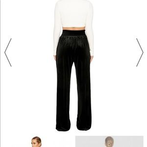 naked wardrobe Pants - Black velvet Joggers naked wardrobe Pants - Black velvet Joggers